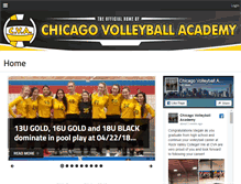Tablet Screenshot of chicagovolleyballacademy.com